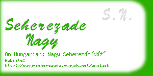 seherezade nagy business card